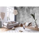 Loft stílusú pálmalevél mintás fotótapéta 368x280cm