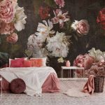 Klasszikus rózsa mintás fotótapéta 208x146cm