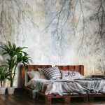 Vintage faág mintás fotótapéta 416x254cm