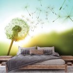 Óriás pitypang mintás fotótapéta 208x146cm