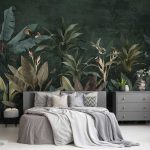 Trópusi levélmintás fotótapéta 416x254cm