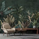 Trópusi levélmintás fotótapéta 416x254cm