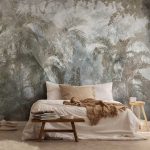 Vintage pálmaerdő mintás fotótapéta 368x254cm