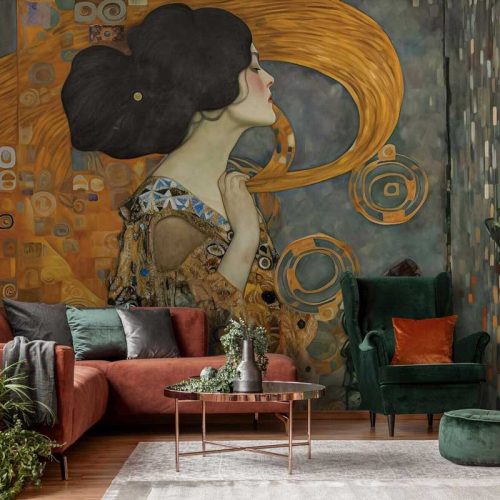 Klimt absztrakt női portré mintás fotótapéta