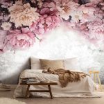 Függő virágmintás fotótapéta 368x254cm