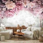 Függő virágmintás fotótapéta 350x250cm