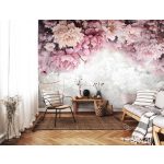 Függő virágmintás fotótapéta 350x250cm