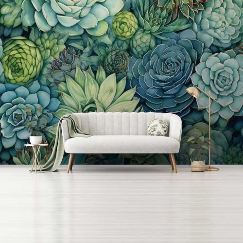 Kövirózsa mintás fotótapéta 416x290cm