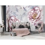 Festett vintage virágmintás fotótapéta 368x254cm