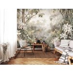 Virágos dzsungelmintás fotótapéta 416x290cm