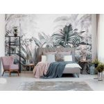Trópusi levél és dzsungel mintás fotótapéta 368x254cm