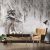 Loft stílusú balerina és függő levélmintás fotótapéta 368x254cm
