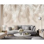 Bézs pálmaleveles fotótapéta 104x70,5cm