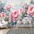 Festett bazsarózsa mintás fotótapéta 250x175cm