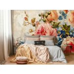 Nagy színes virágmintás fotótapéta 400x280cm