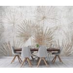 Loft stílusú pálmalevél mintás fotótapéta 416x254cm
