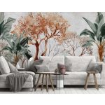 Akvarell dzsungel mintás fotótapéta 368x254cm