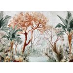 Akvarell dzsungel mintás fotótapéta 208x146cm