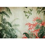 Egzotikus színes levélmintás fotótapéta 208x146cm