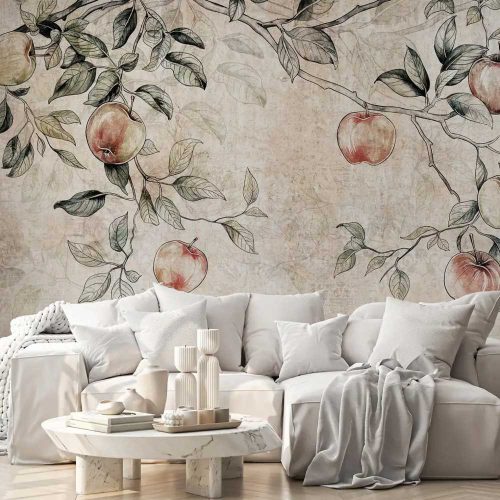 Vintage hangulatú almafa mintás fotótapéta 416x254cm