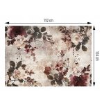 Vintage hangulatú virágmintás fotótapéta 152,5x104cm