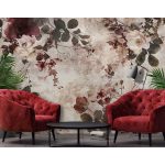 Vintage hangulatú virágmintás fotótapéta 208x146cm