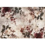 Vintage hangulatú virágmintás fotótapéta 416x254cm
