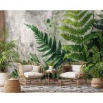 Óriás páfránylevél mintás fotótapéta 368x254cm