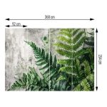 Óriás páfránylevél mintás fotótapéta 368x254cm
