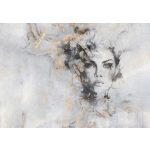 Absztrakt női portré mintás vlies fotótapéta 368x280cm