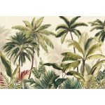 Zöld dzsungel mintás fotótapéta 250x175cm