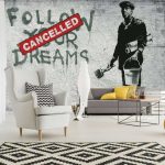 Banksy Follow Your Dreams fotótapéta 368x254cm