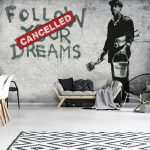 Banksy Follow Your Dreams fotótapéta 368x254cm