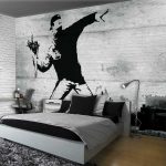 Banksy Hooligan with Flowers fotótapéta 104x70,5cm