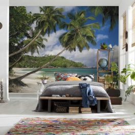 Pálmafás tengerpart mintás fotótapéta