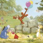 Winnie Pooh Ballooning fotótapéta