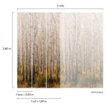 Nyírfaerdő mintás vinyl fotótapéta