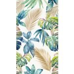 Színes trópusi levél mintás vinyl fotótapéta