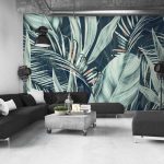 Modern óriás levél mintás fotótapéta 460x300cm