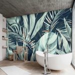 Modern óriás levél mintás fotótapéta 460x300cm