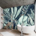 Modern óriás levél mintás fotótapéta 416x254cm