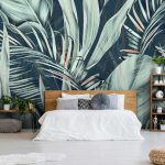 Modern óriás levél mintás fotótapéta 416x290cm