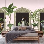 Modern trópusi állatmintás fotótapéta 368x254cm