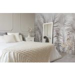 Fehér pálmalevelek fotótapéta 208x146cm