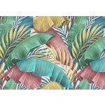 Színes banánlevél mintás fotótapéta 416x290cm