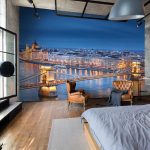 Széchenyi Lánchíd Budapest mintás fotótapéta 152,5x104cm