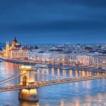 Széchenyi Lánchíd Budapest mintás fotótapéta 208x146cm