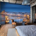 Széchenyi Lánchíd Budapest mintás fotótapéta 312x219cm
