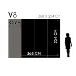 Absztrakt óriás virág és leopárd mintás fotótapéta 368x254cm