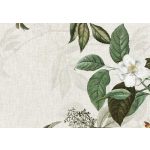 Szürke alapon fehér virágmintás fotótapéta 368x254cm